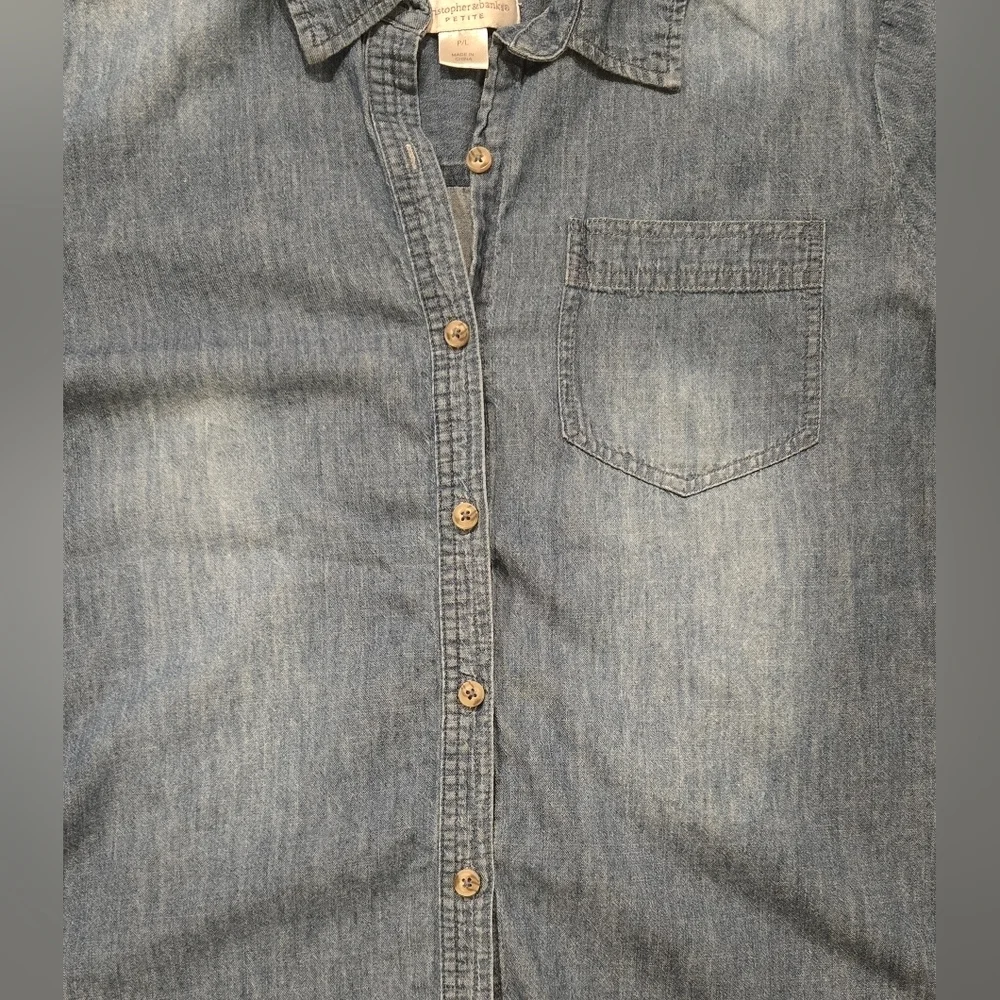 Christopher & Banks Denim Button-Up Shirt